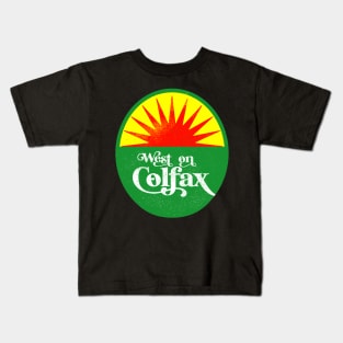 West on Colfax - truck stop sunset Kids T-Shirt